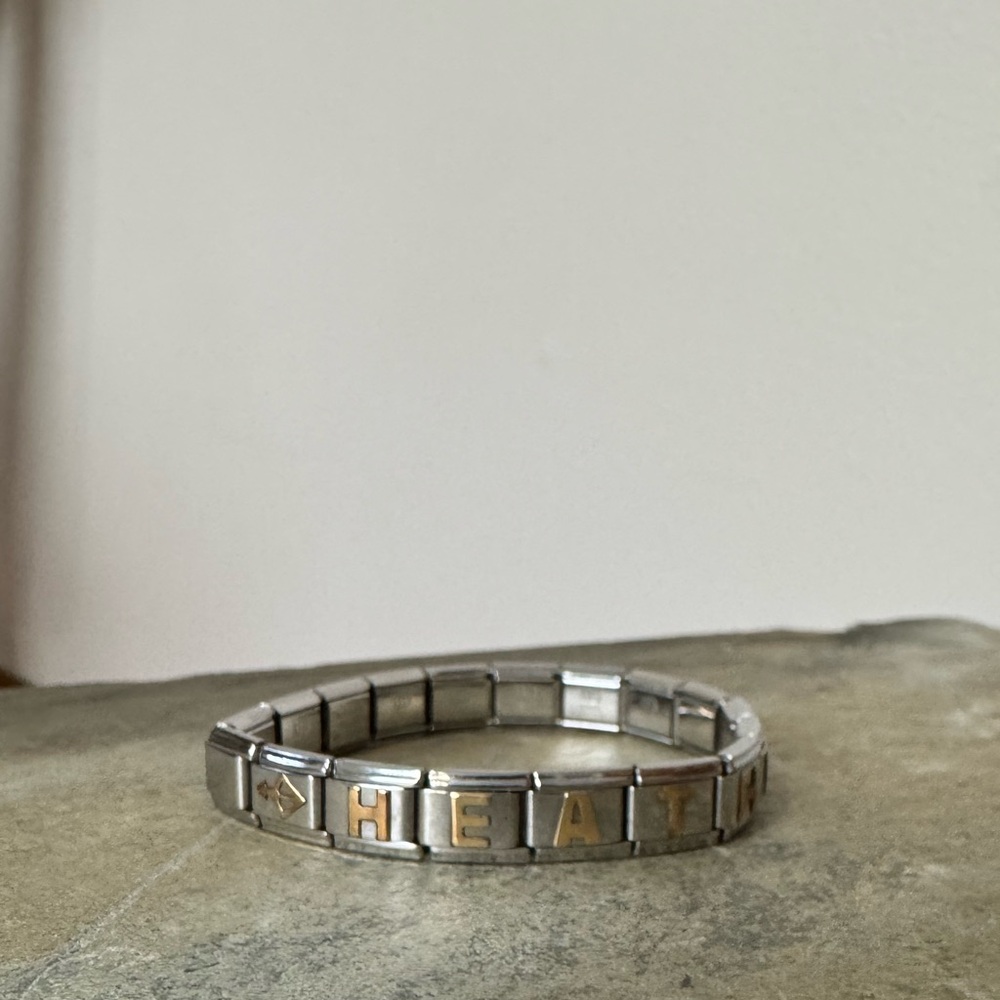 Silver and Gold Italian charm bracelet
